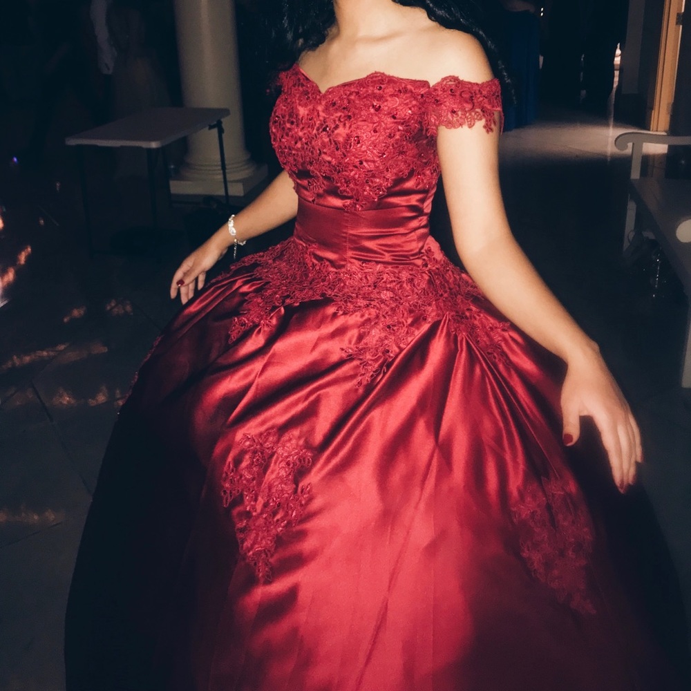 Burgundy /Ball Gown/Special occasion Dress